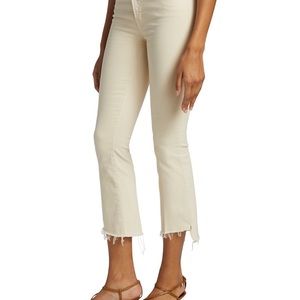 Mother The Insider Cropped Fray Jeans 29